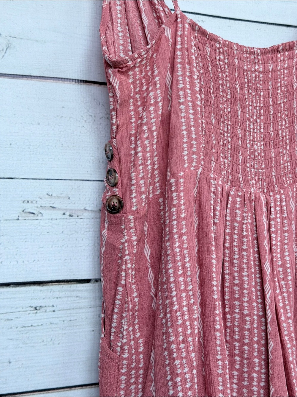 Fashion on Earth Geometric Stripe Surplice Romper Size Medium - Picture 7 of 8